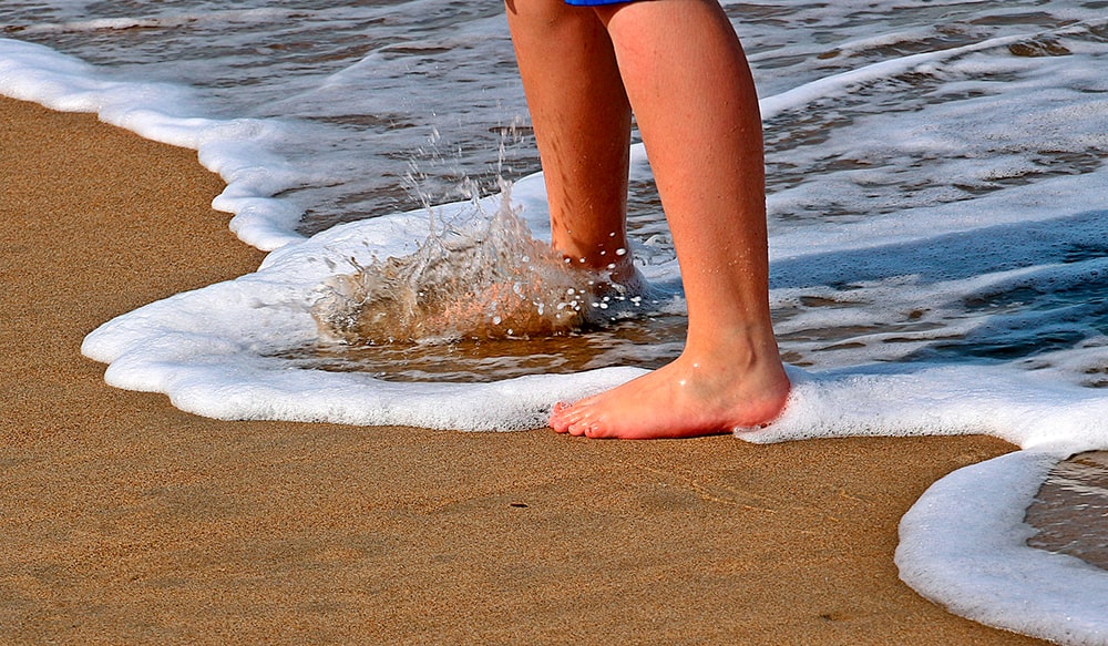 zapatillas para correr por la playa